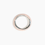 Dinosaur Designs SBRCKDUOWBN Rock Duo Wishbone Bangle SILVER ROSE SWIRL