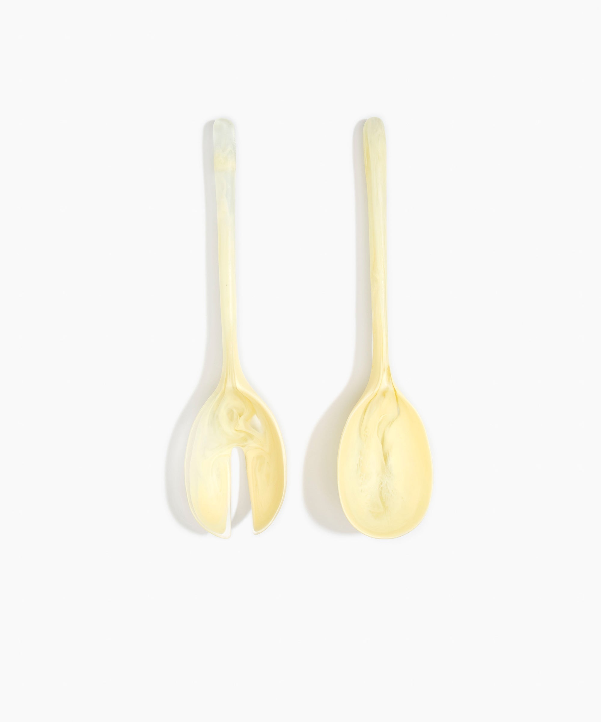 Dinosaur Designs Long Stone Servers in Lemon color resin