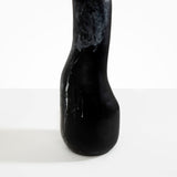 Dinosaur Designs Tall Studio Vase in Black Marble color resin