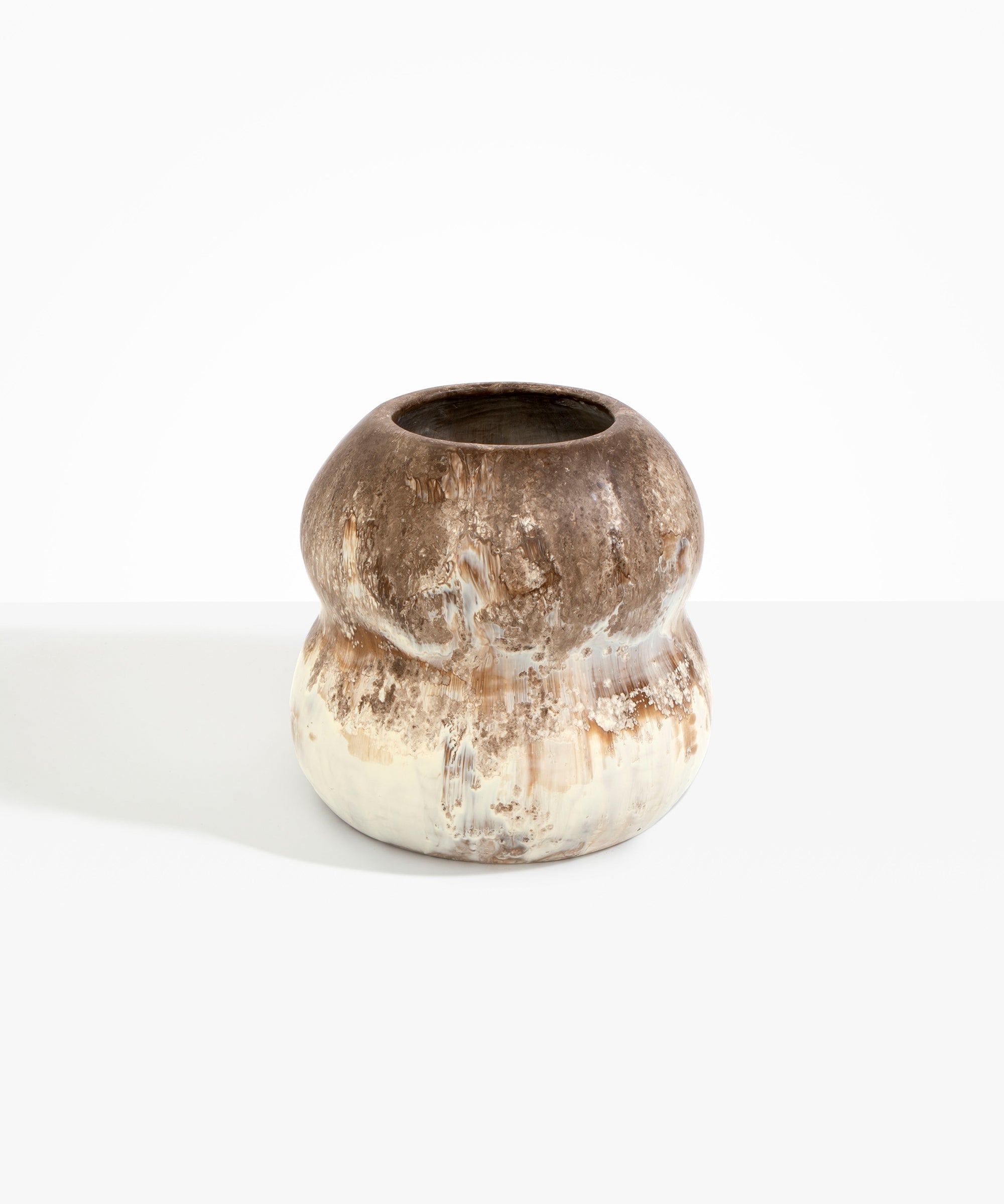 Dinosaur Designs VASBEEHLGE large beehive vase CAPPUCCINO