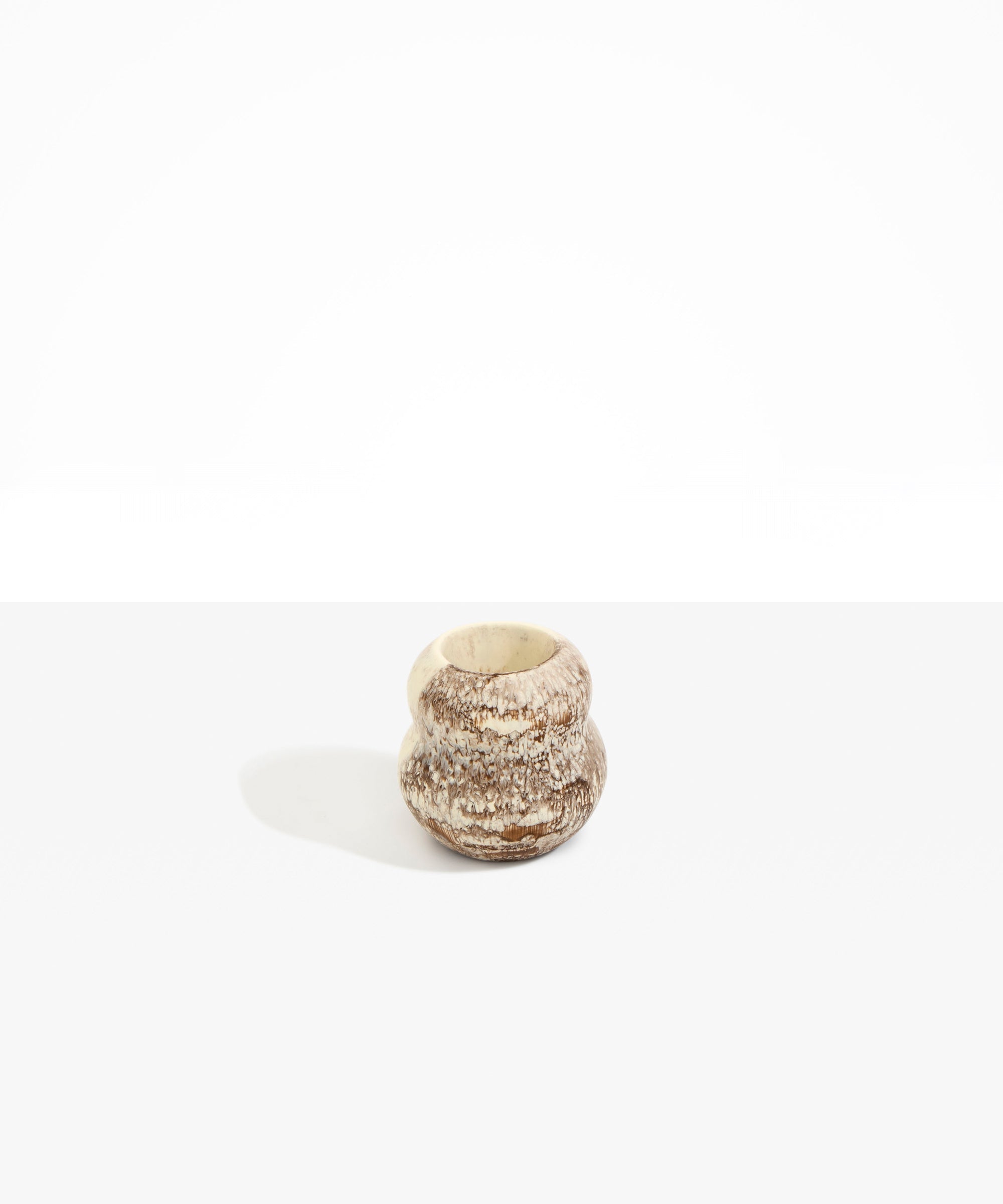 Dinosaur Designs VASBEEHSML small beehive vase CAPPUCCINO
