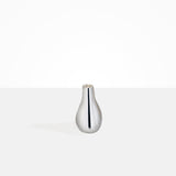 Dinosaur Designs Medium Metal Liquid Vase in Silver-Plated Brass Material