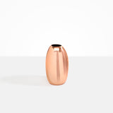Dinosaur Designs Medium Metal Pebble Vase in Copper Material