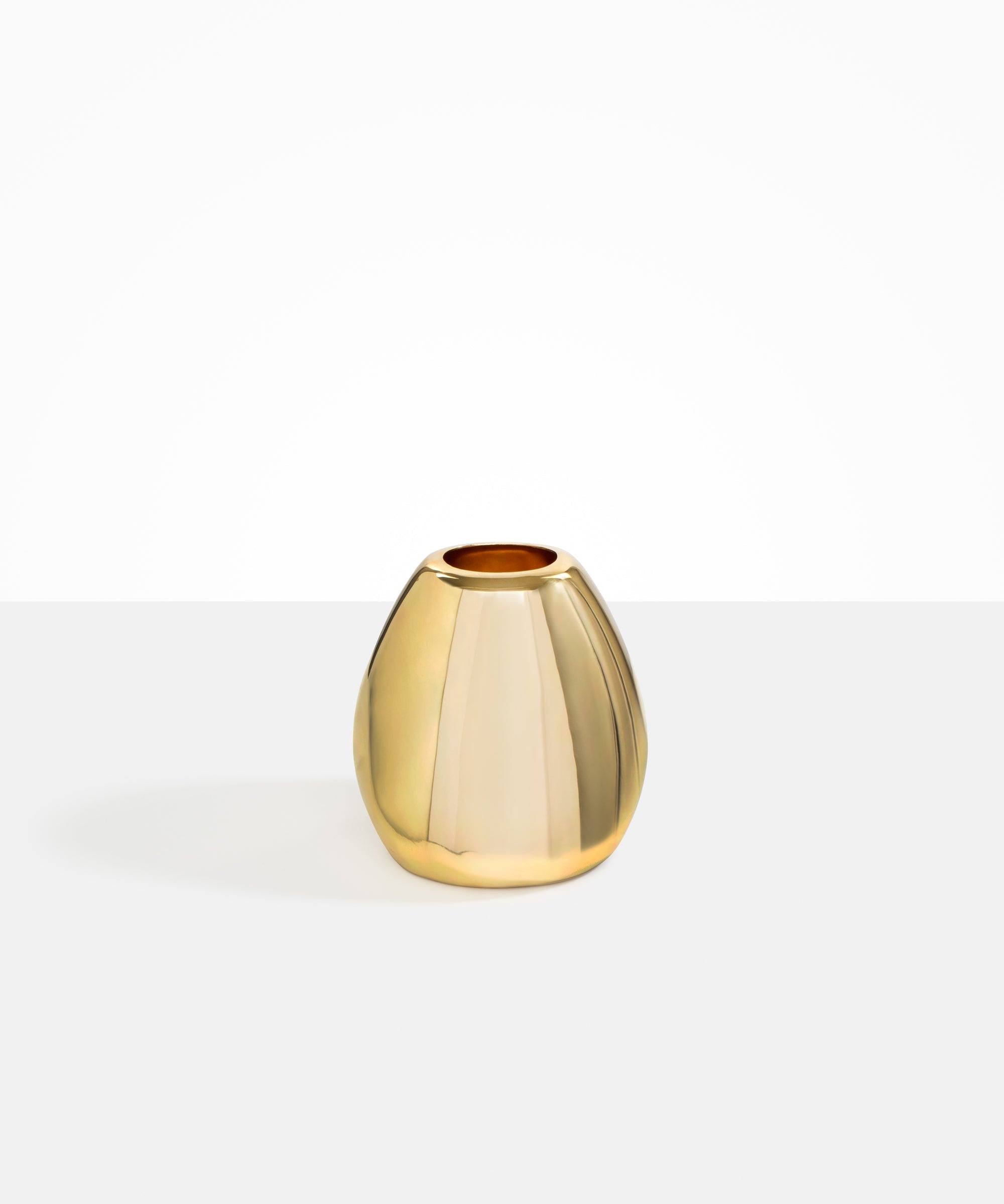 Dinosaur Designs Large Metal Stone Vase in Brass Material
