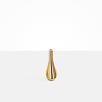 Dinosaur Designs Medium Metal Swan Vase in Brass Material