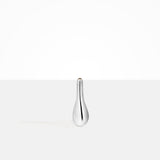 Dinosaur Designs Medium Metal Swan Vase in Silver-Plated Brass Material