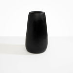 Dinosaur Designs Grand Pebble Vase in Black color resin