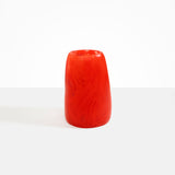 Dinosaur Designs Large Pebble Vase in Poppy color resin