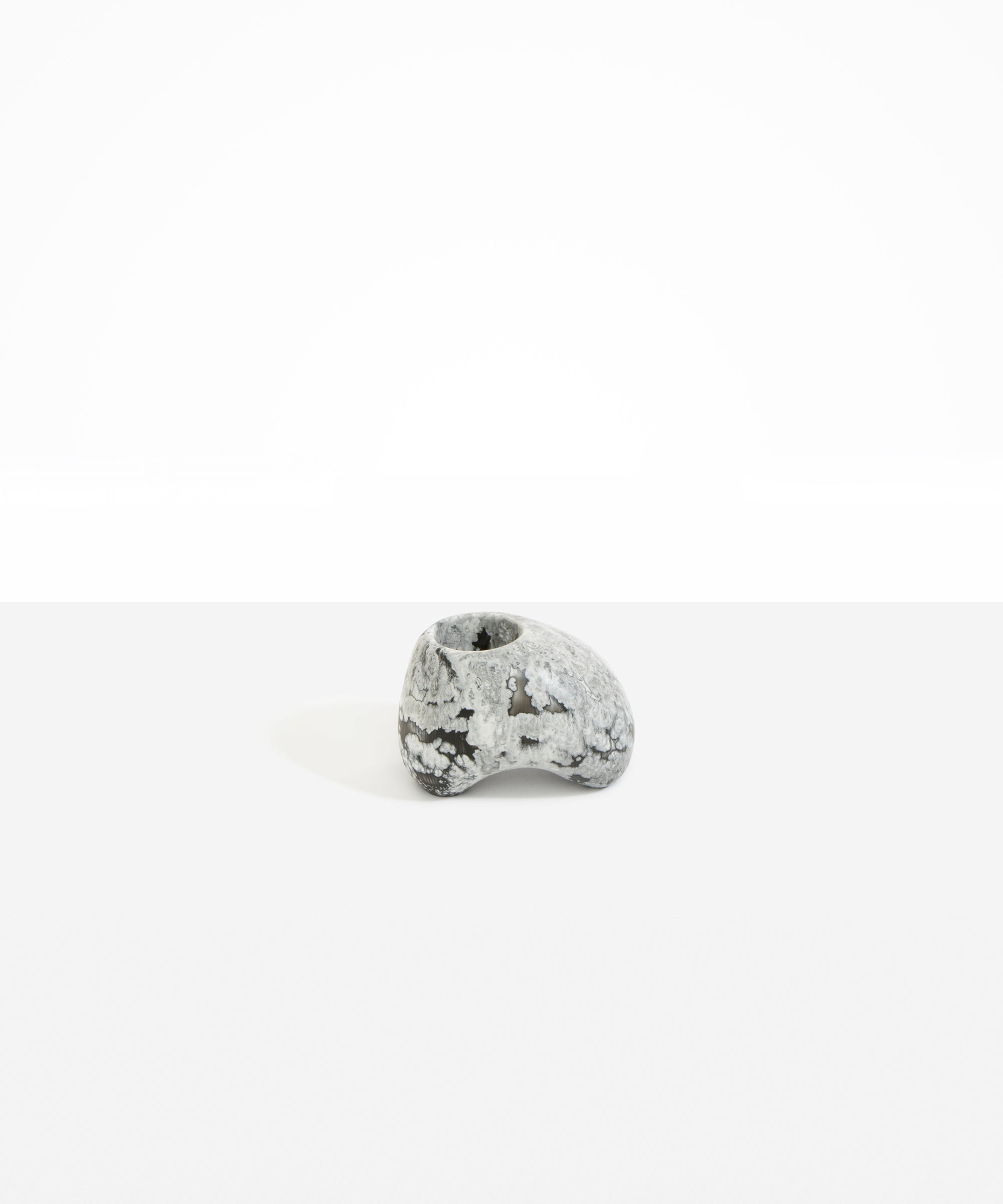 Dinosaur Designs Pirouette Vase in Granite color resin