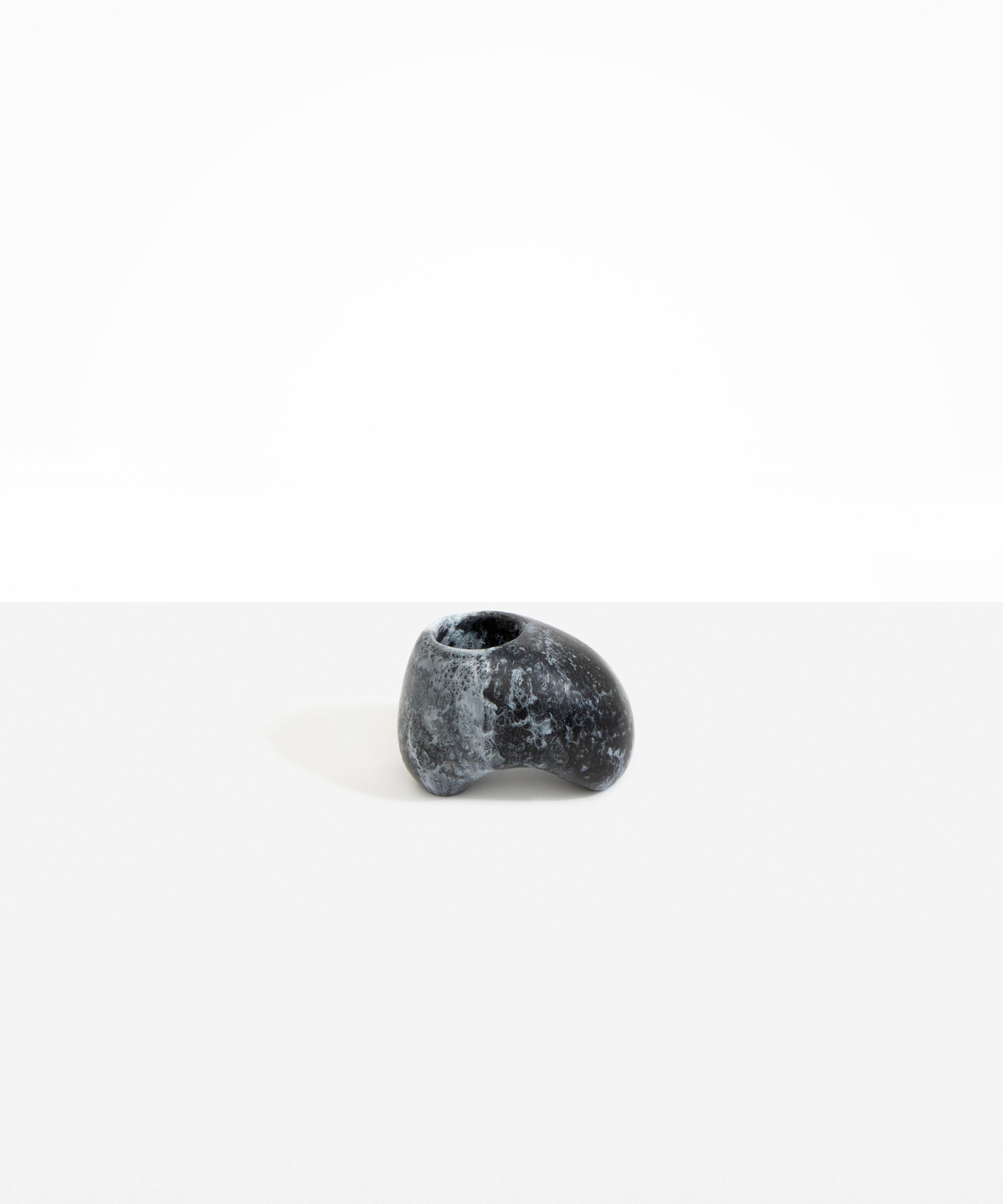 Dinosaur Designs Pirouette Vase in Slate color resin