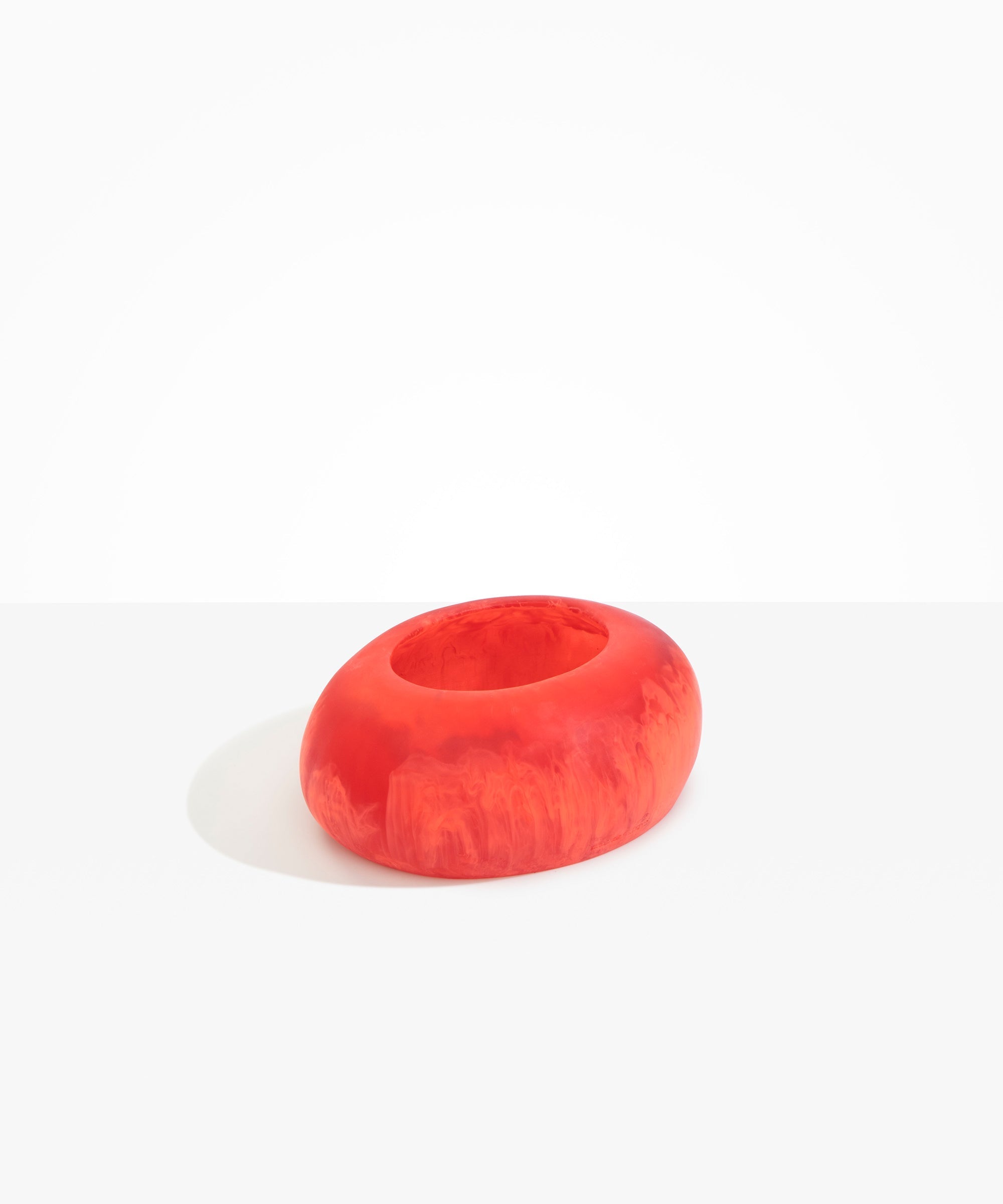 Dinosaur Designs VASRCKFLT flat rock vase LYCHEE