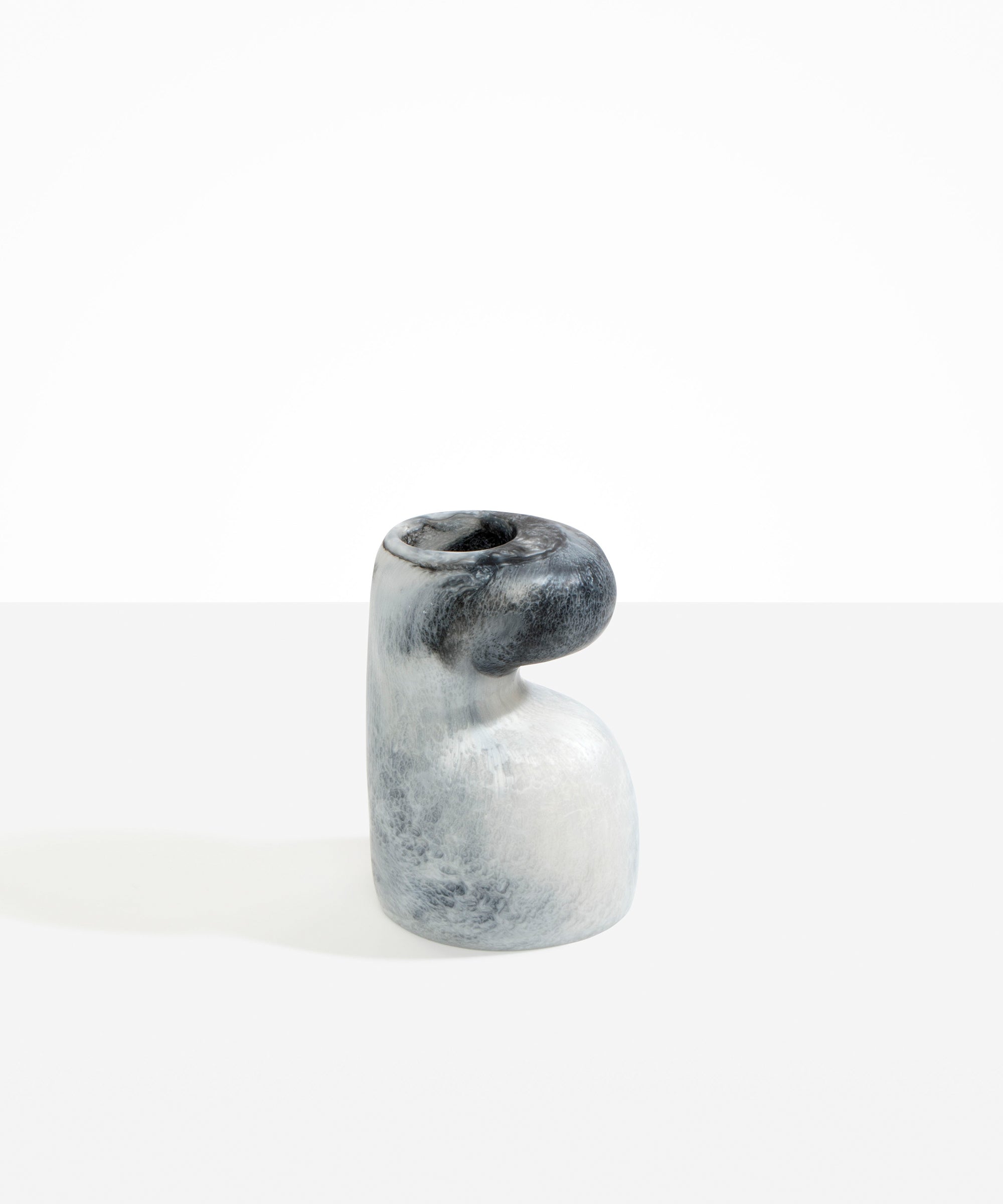Dinosaur Designs Mungbean Vase in Slate color resin