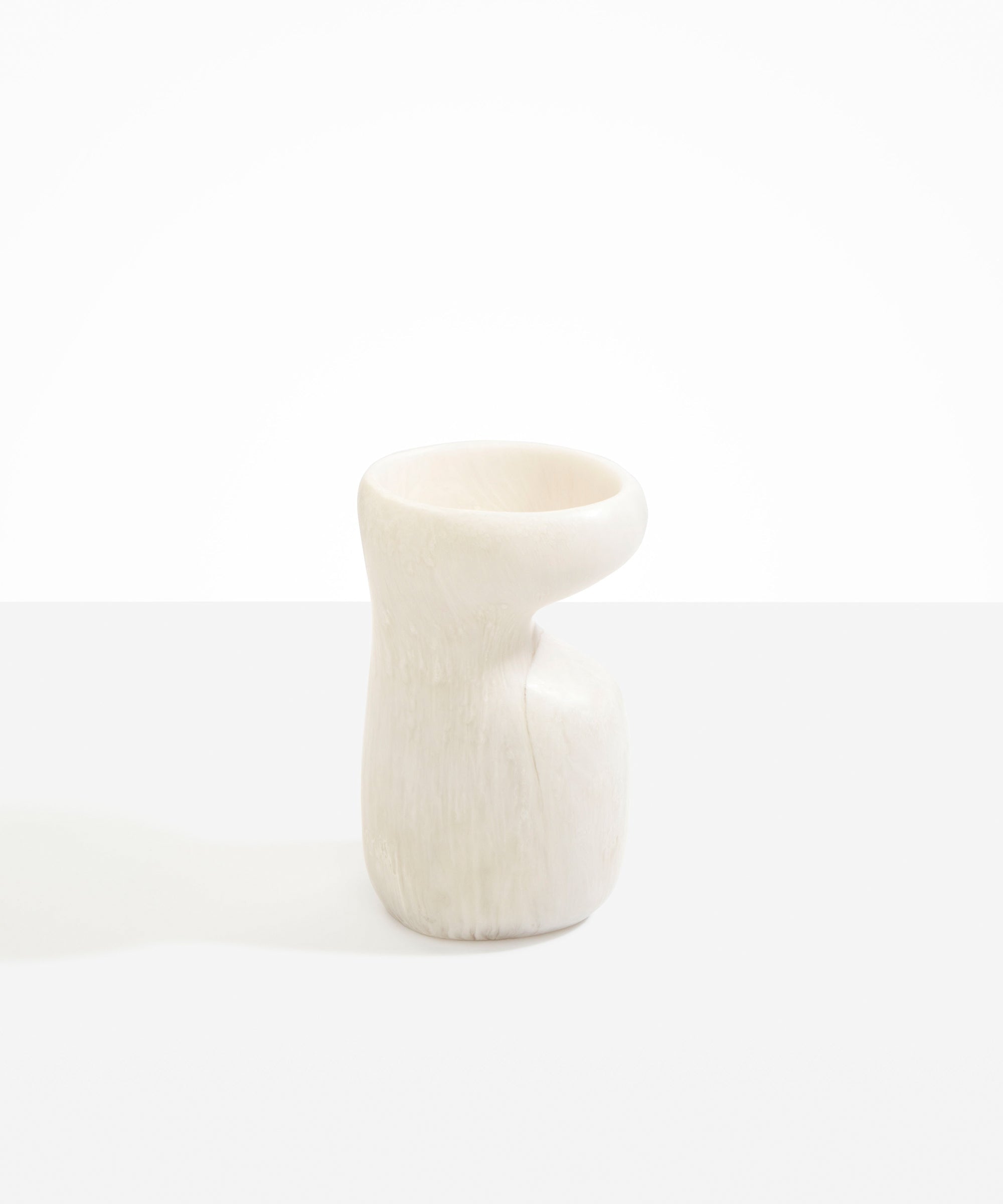 Dinosaur Designs Medium Sprout Vase in Chalk Swirl color resin