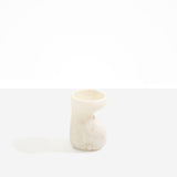 Dinosaur Designs Small Sprout Vase in Chalk Swirl color resin