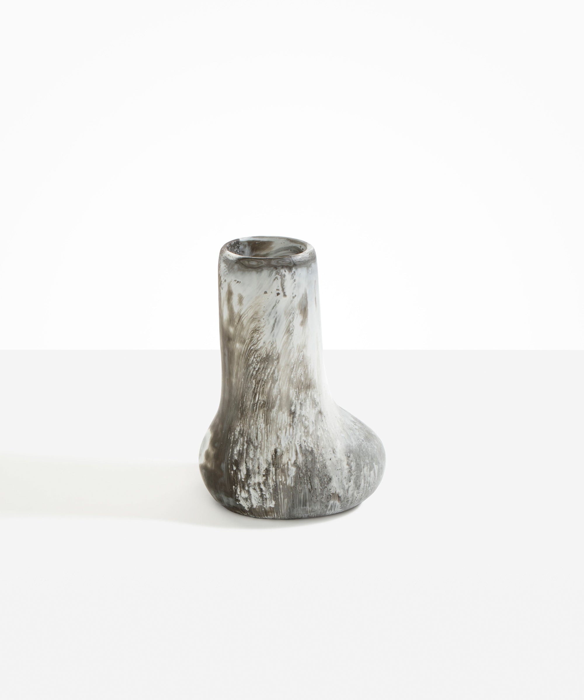 Dinosaur Designs Medium Stem Vase in Granite color resin