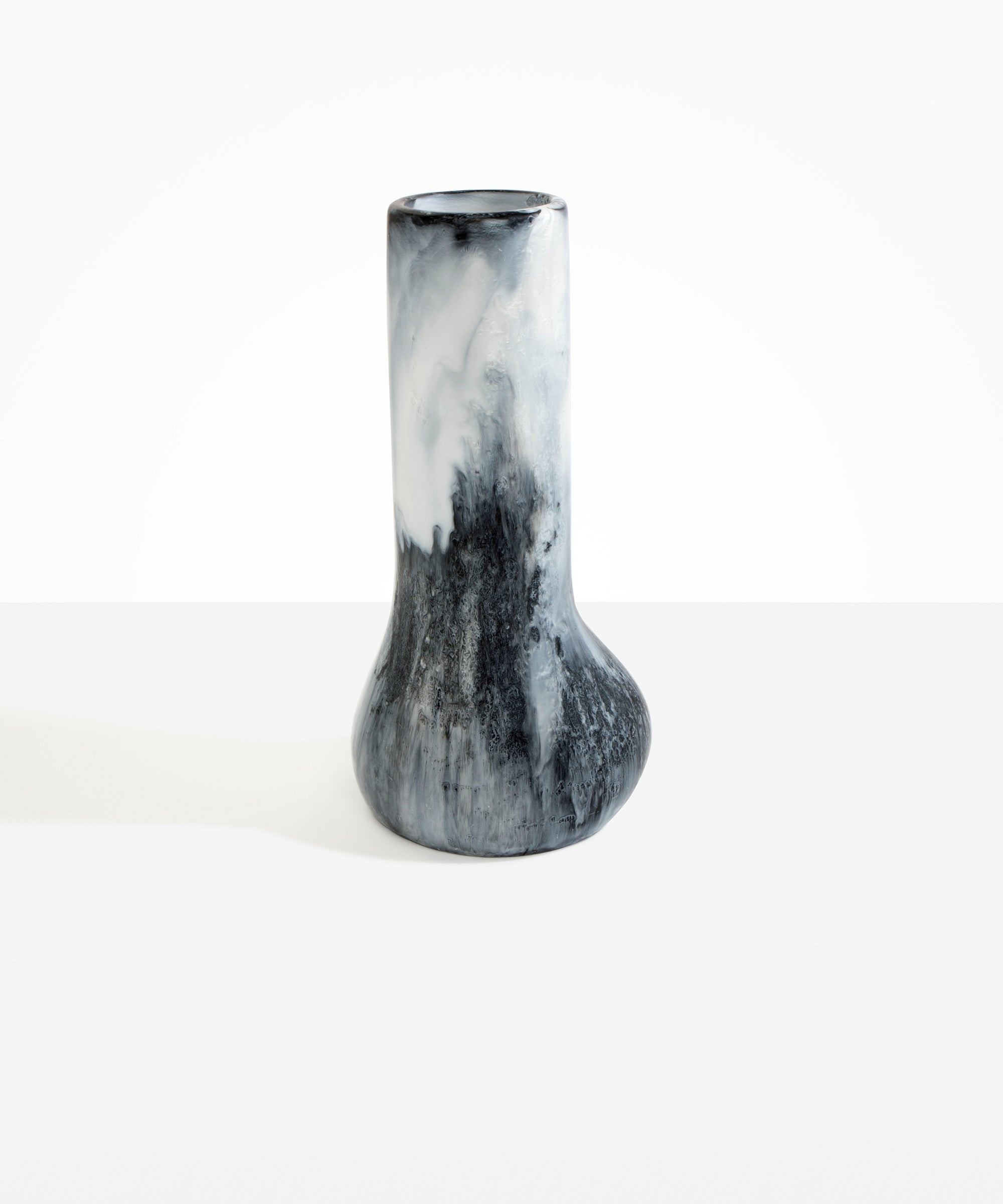Dinosaur Designs Tall Stem Vase in Slate color resin