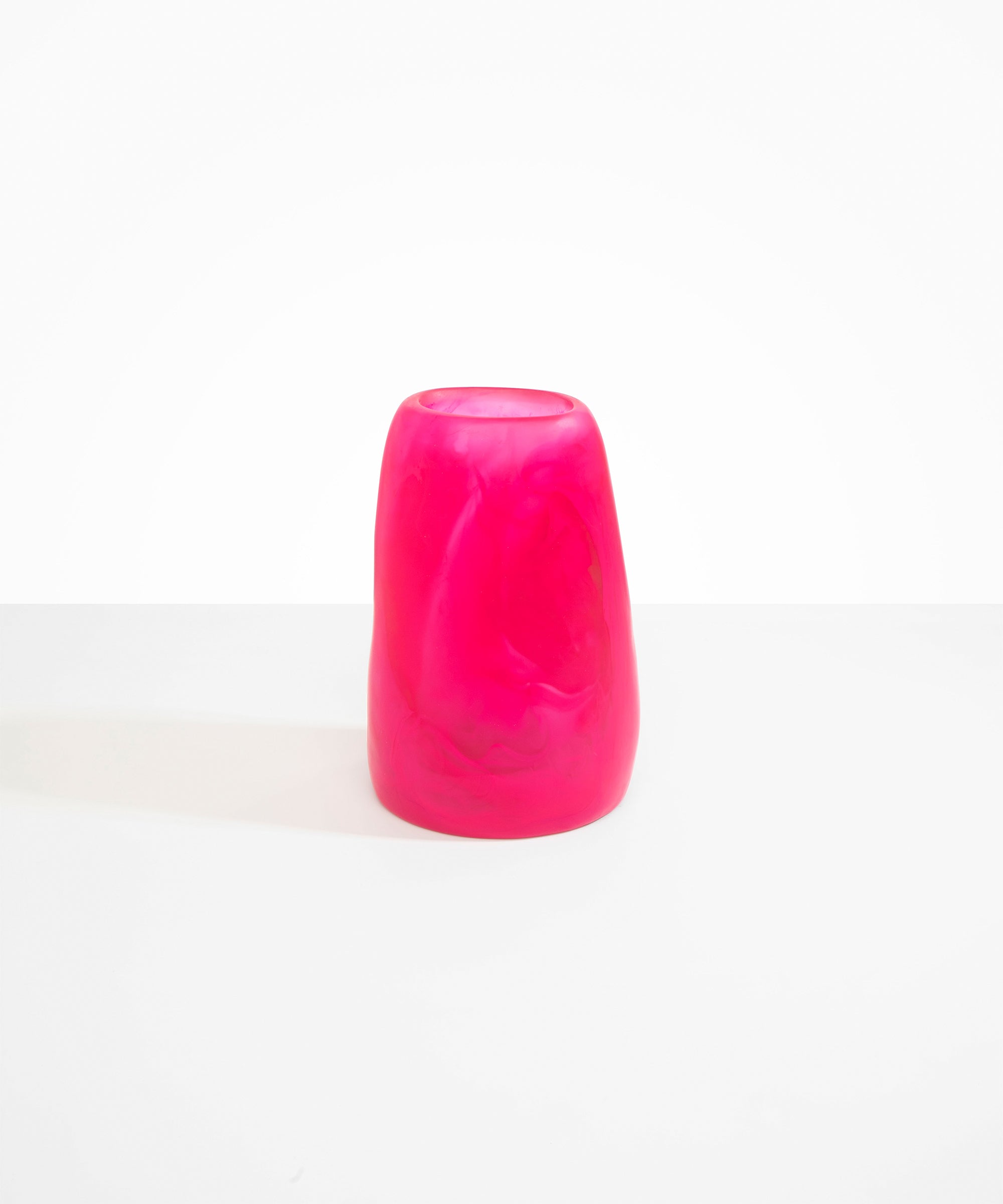 Dinosaur Designs Large Pebble Vase Vases in Flamingo Colour resin