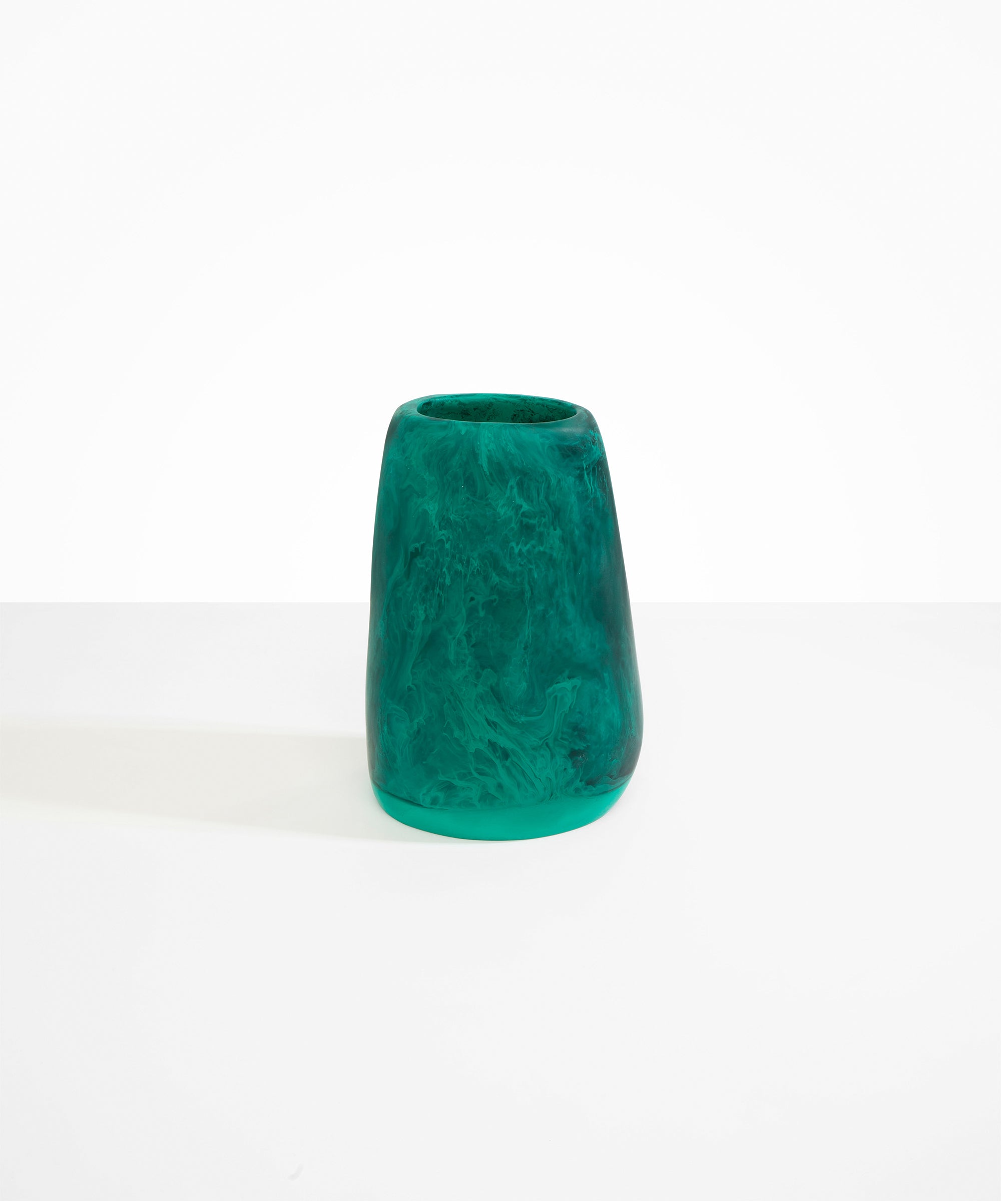Dinosaur Designs Large Pebble Vase Vases in Mineral Swirl Colour resin