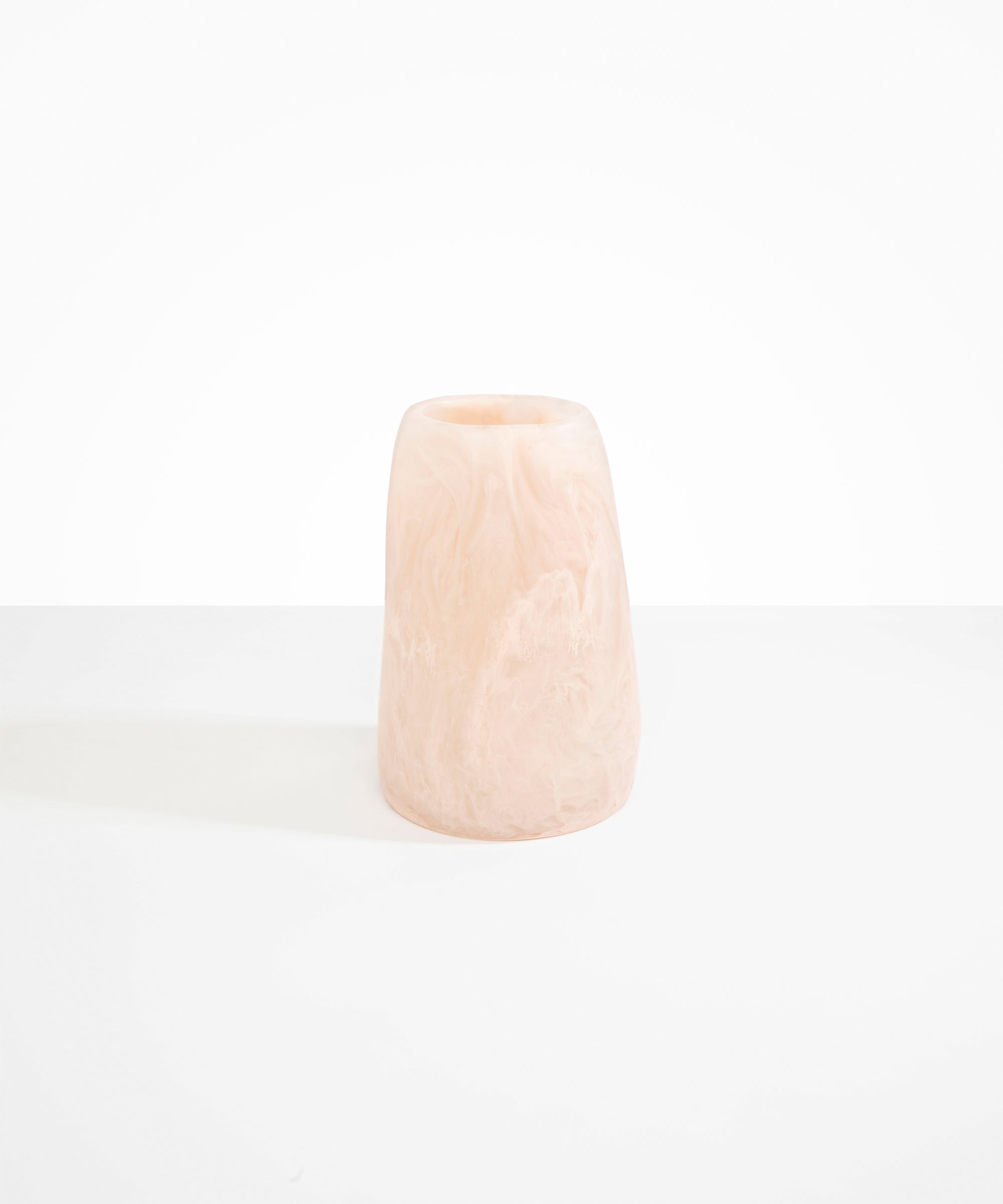 Dinosaur Designs Large Pebble Vase Vases in Rose Swirl Colour resin