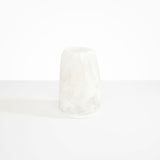 Dinosaur Designs Large Pebble Vase in Snow Swirl color resin