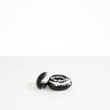 Dinosaur Designs JARPEBMED Medium Pebble Jar BLACK MARBLE