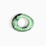 Dinosaur Designs Large Rock Bangle in Moss color resin with Wide Fit