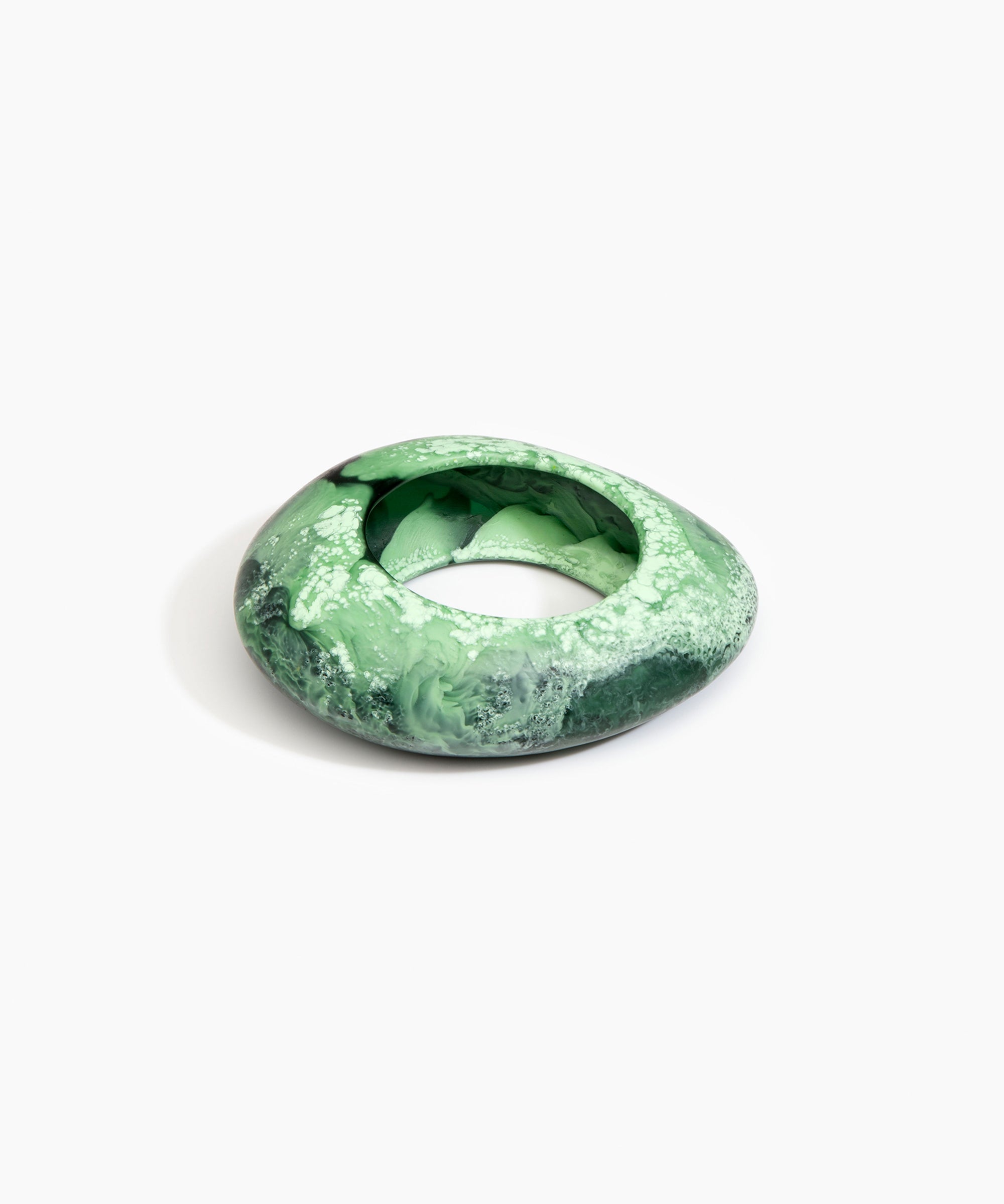 Dinosaur Designs LBRCKLGE Large Rock Bangle MOSS