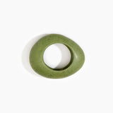 Dinosaur Designs Large Rock Bangle in Olive color resin with Wide Fit