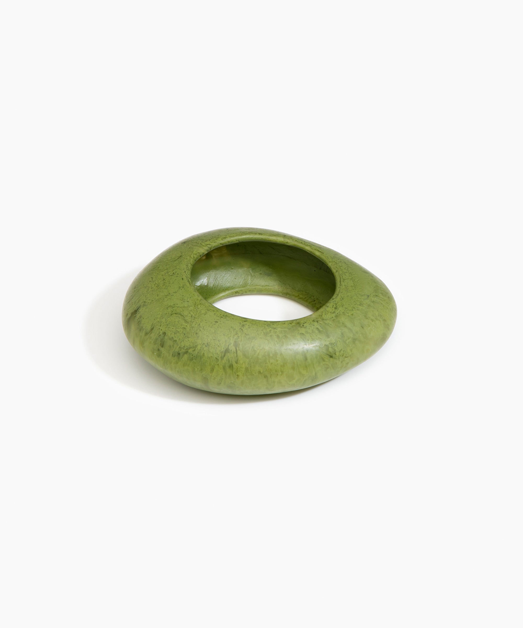 Dinosaur Designs LBRCKLGE Large Rock Bangle OLIVE