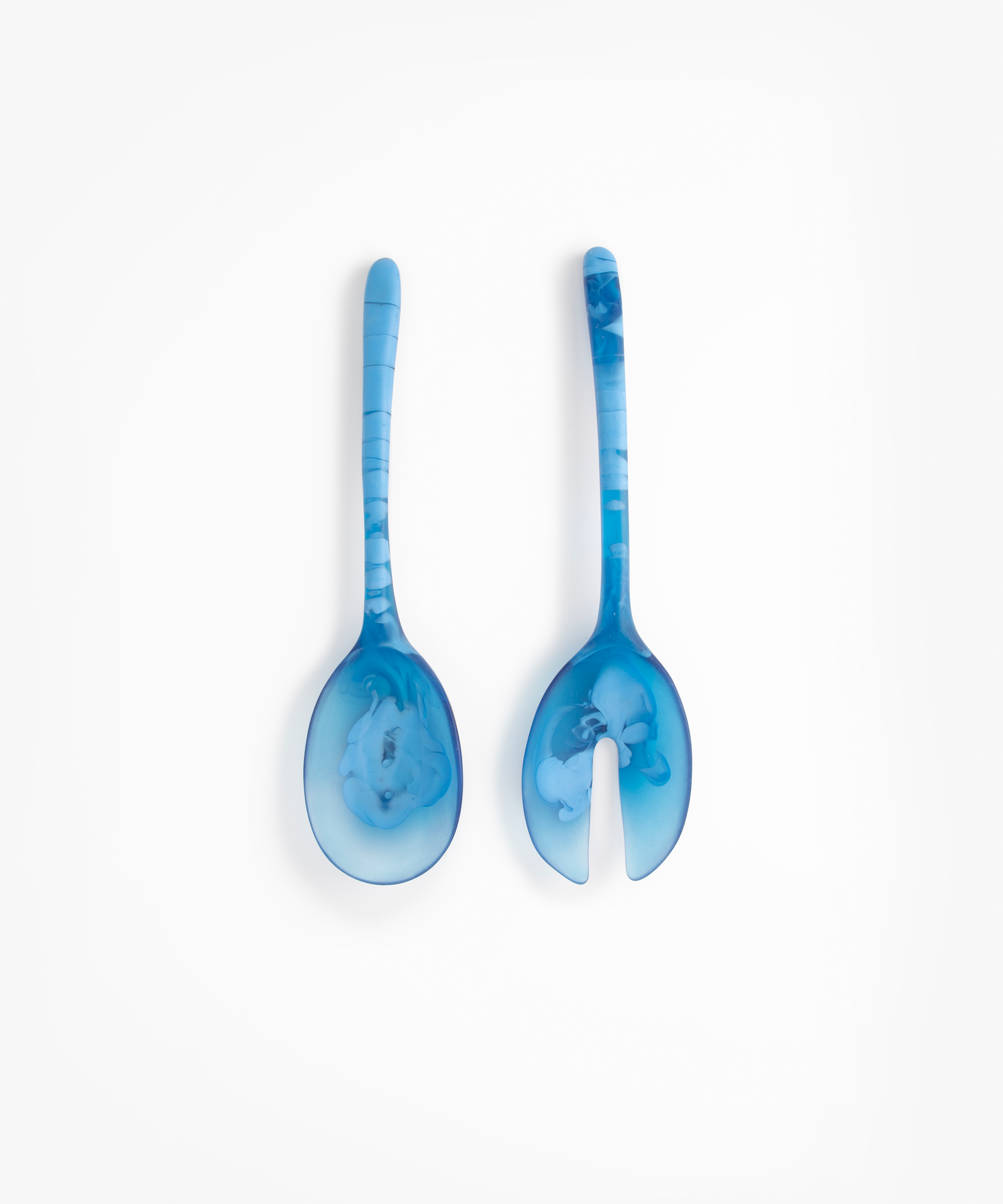 Dinosaur Designs Long Stone Servers in Sky color resin