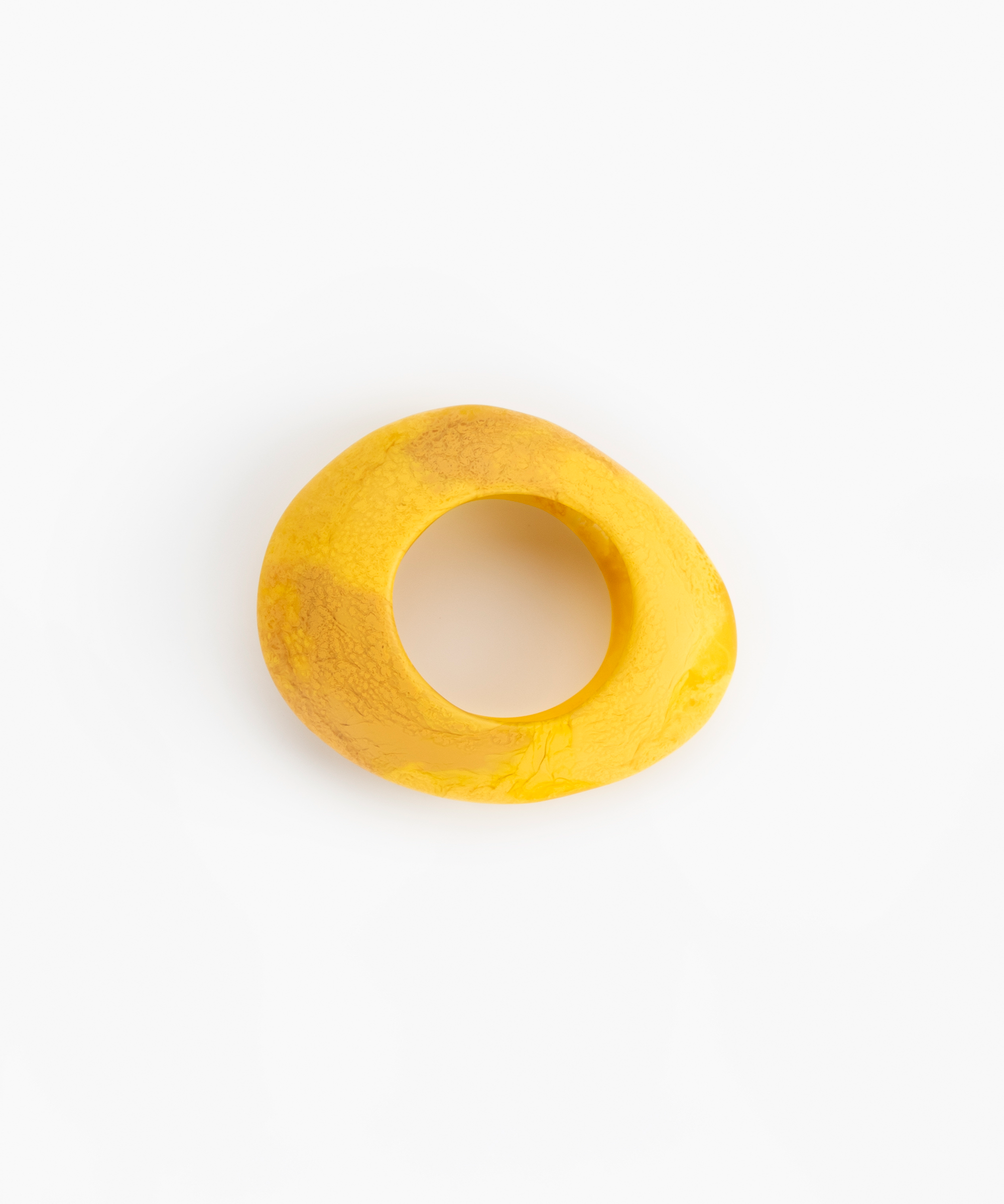 Dinosaur Designs Large Rock Bangle in Honeycomb color resin with Wide Fit