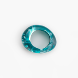 Dinosaur Designs Large Rock Bangle in Lagoon color resin with Wide Fit