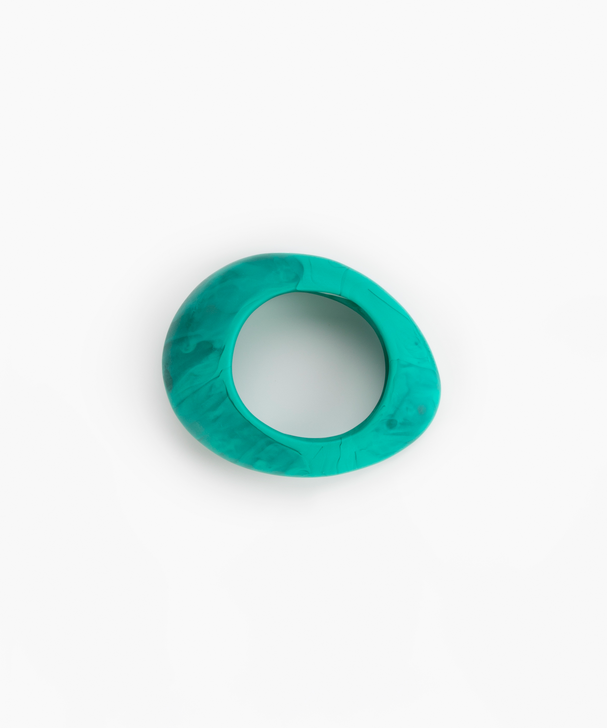 Dinosaur Designs Large Rock Bangle in Mineral Swirl color resin with Wide Fit