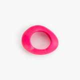 Dinosaur Designs Large Rock Bangle in Flamingo color resin with Wide Fit