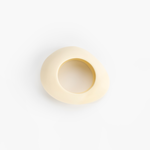 Dinosaur Designs Large Rock Bangle in Cream color resin with Wide Fit