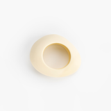 Dinosaur Designs Large Rock Bangle in Cream color resin with Wide Fit
