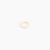 Dinosaur Designs Modern Tribal Band Ring in Cream color resin with Wide Fit