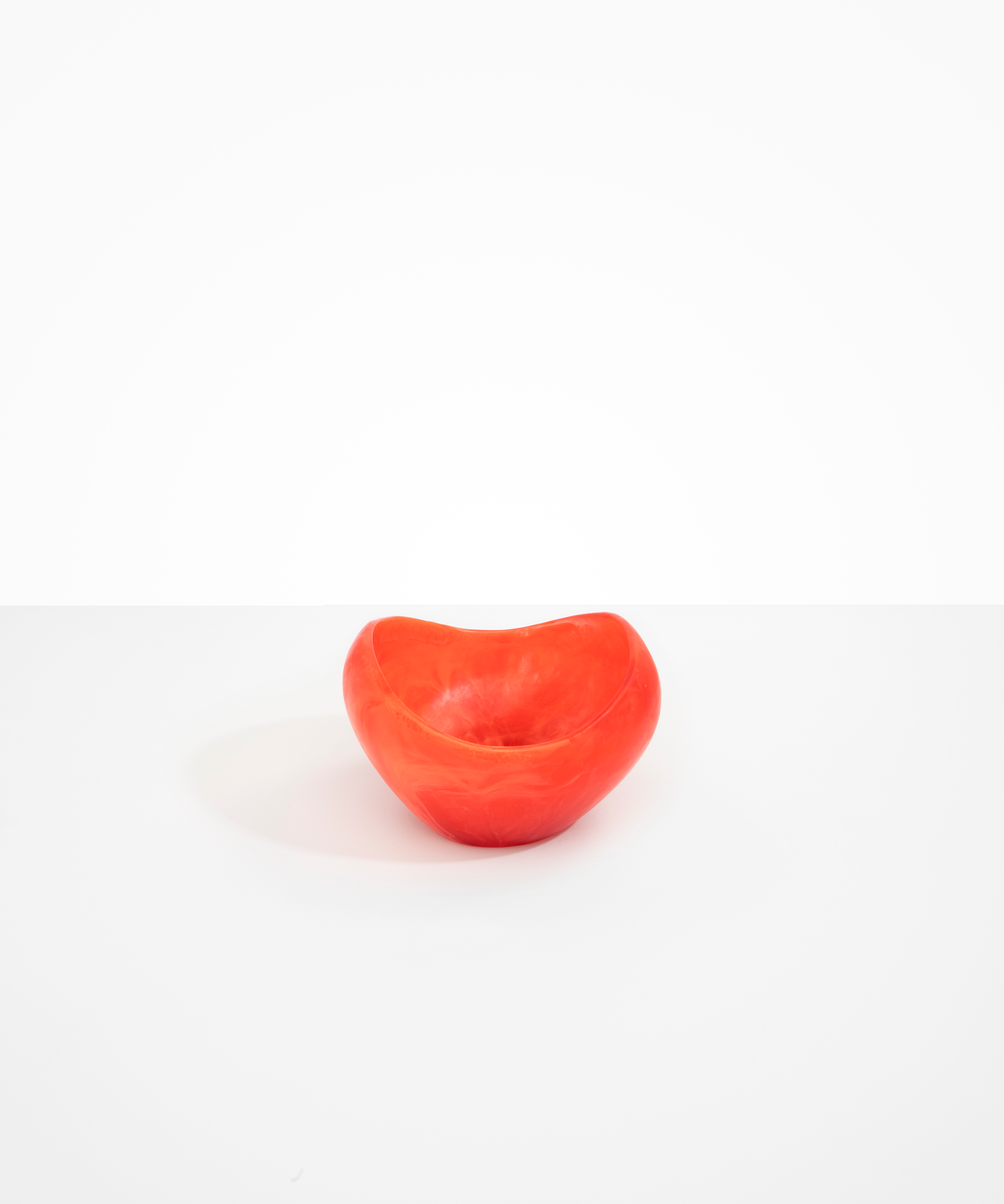 Dinosaur Designs Medium Beetle Bowl in Lychee color resin