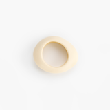 Dinosaur Designs Medium Rock Bangle in Cream color resin with Wide Fit