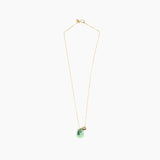 Dinosaur Designs Joie De Vivre Pendant in Moss color resin with Gold-Filled Material