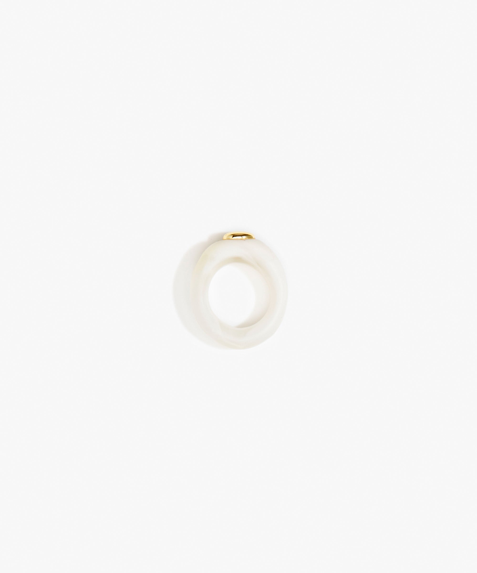 Dinosaur Designs RGRNDRCK Round Rock Ring CHALK SWIRLf