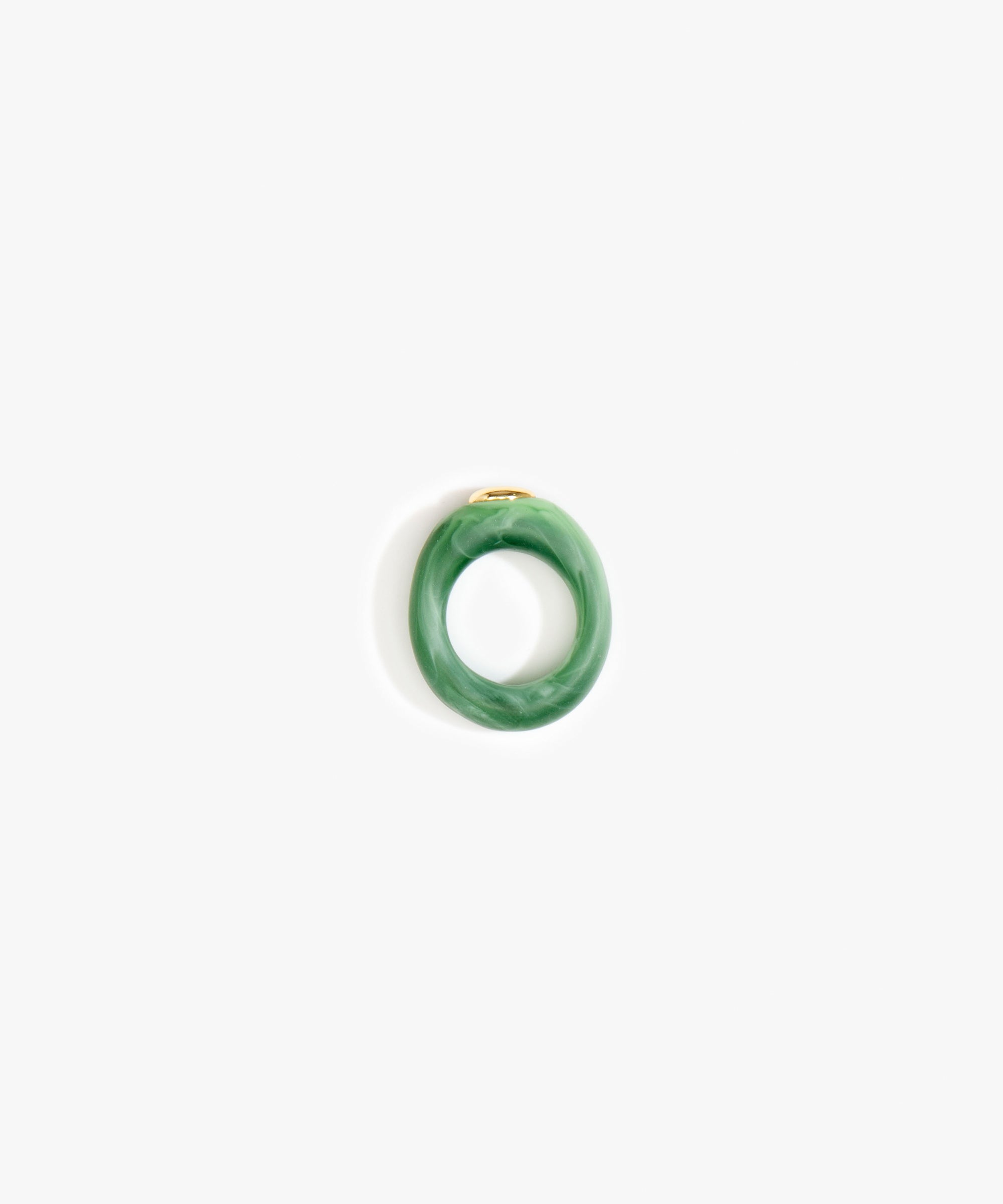 Dinosaur Designs RGRNDRCK Round Rock Ring MOSS
