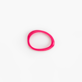 Dinosaur Designs Rock Wishbone Bangle in Flamingo color resin with Wide Fit