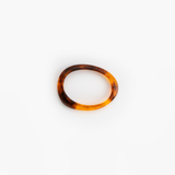 Dinosaur Designs Rock Wishbone Bangle in Tortoise color resin with Wide Fit
