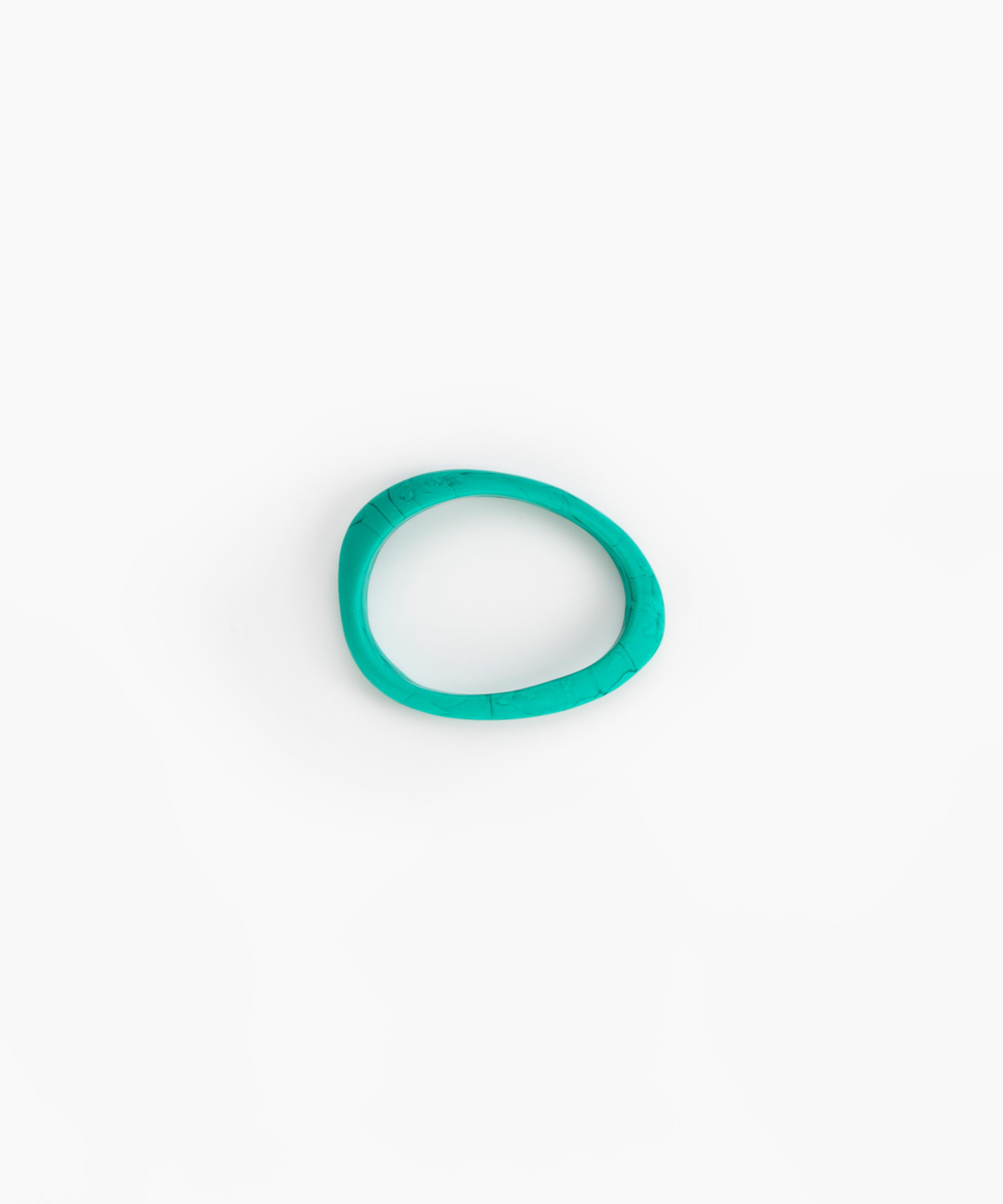 Dinosaur Designs Rock Wishbone Bangle in Mineral Swirl color resin with Wide Fit