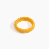 Dinosaur Designs Medium Organic Oval Bangle in Honeycomb color resin with Wide Fit