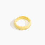 Dinosaur Designs Medium Organic Oval Bangle in Lemon color resin with Wide Fit