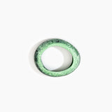 Dinosaur Designs Medium Rock Bangle in Moss color resin with Wide Fit