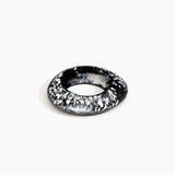 Dinosaur Designs SBRCKMED Medium Rock Bangle BLACK MARBLE