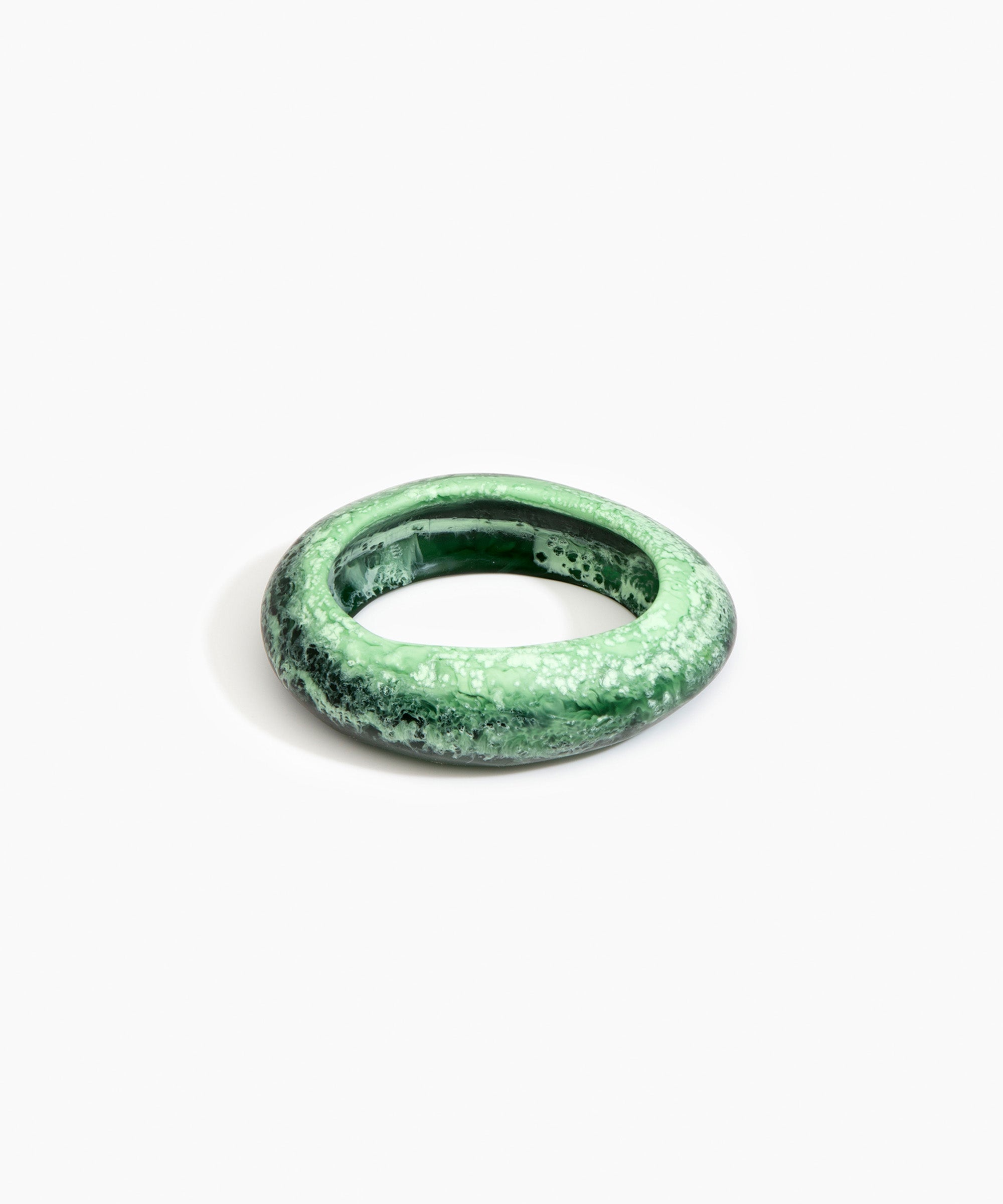 Dinosaur Designs SBRCKMED Medium Rock Bangle MOSS